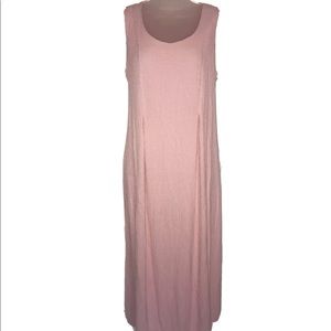 Maternity pink sleeveless maxi dress